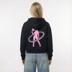 Lady cropped Zip-Hoodie