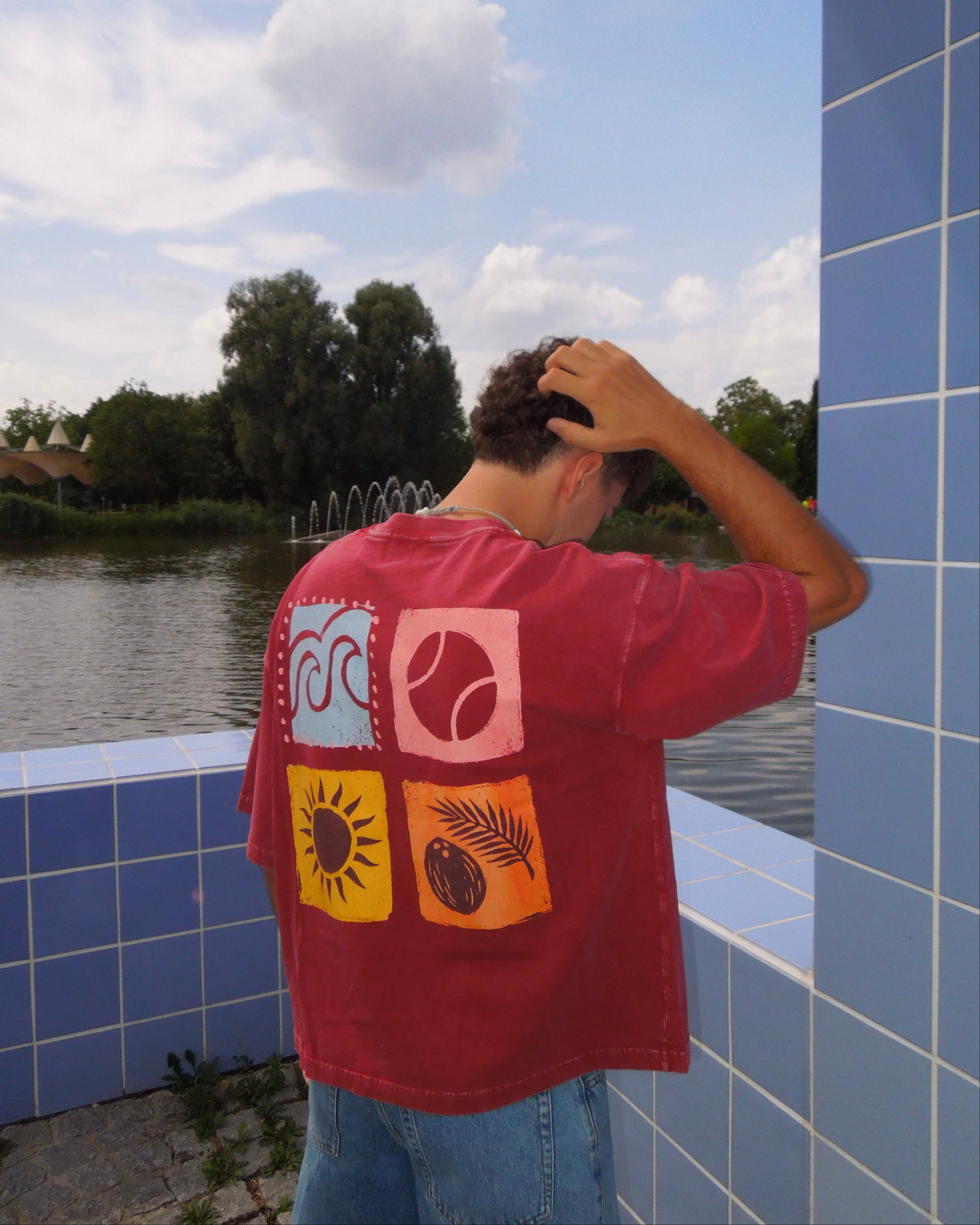 Summer Vibes Boxy Washed T-Shirt