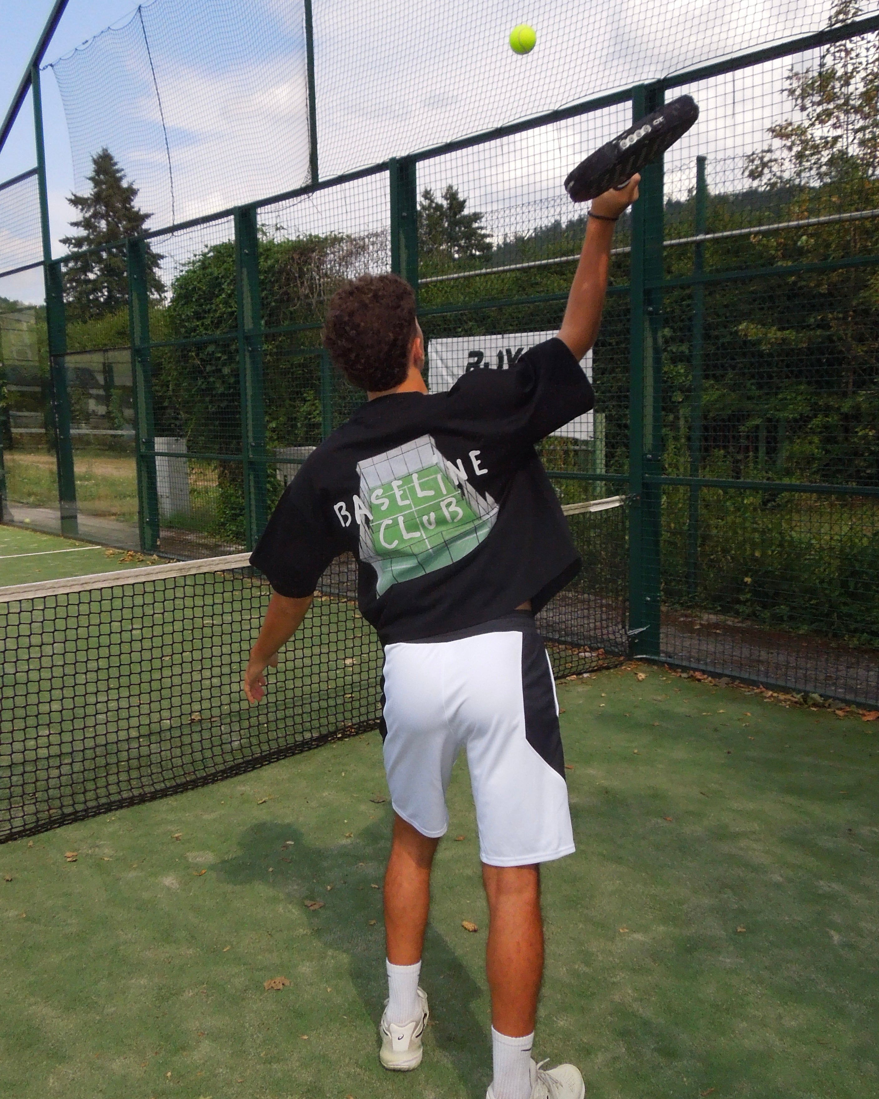 Scribbled Court Boxy T-Shirt