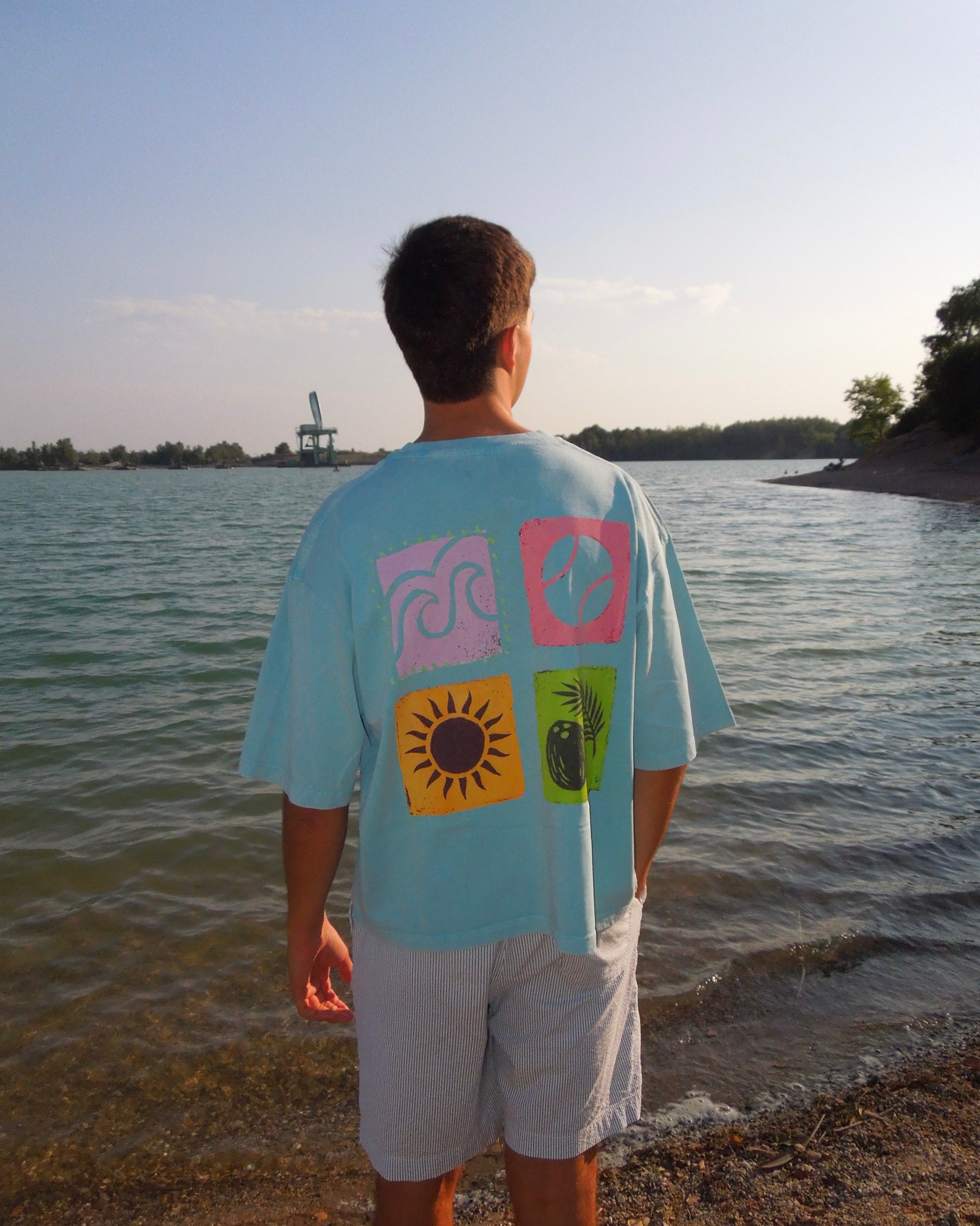 Summer Vibes Boxy Washed T-Shirt
