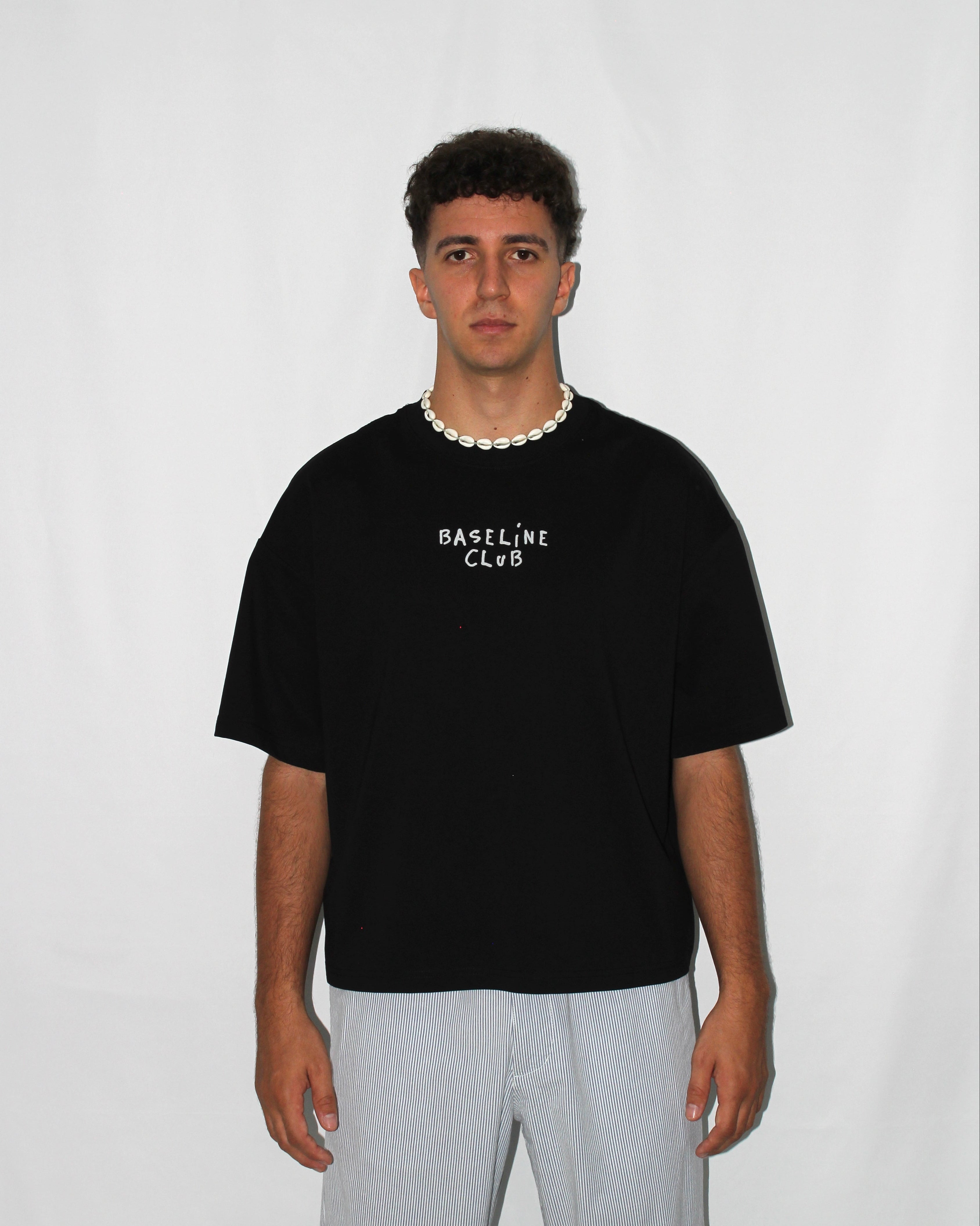 Scribbled Court Boxy T-Shirt