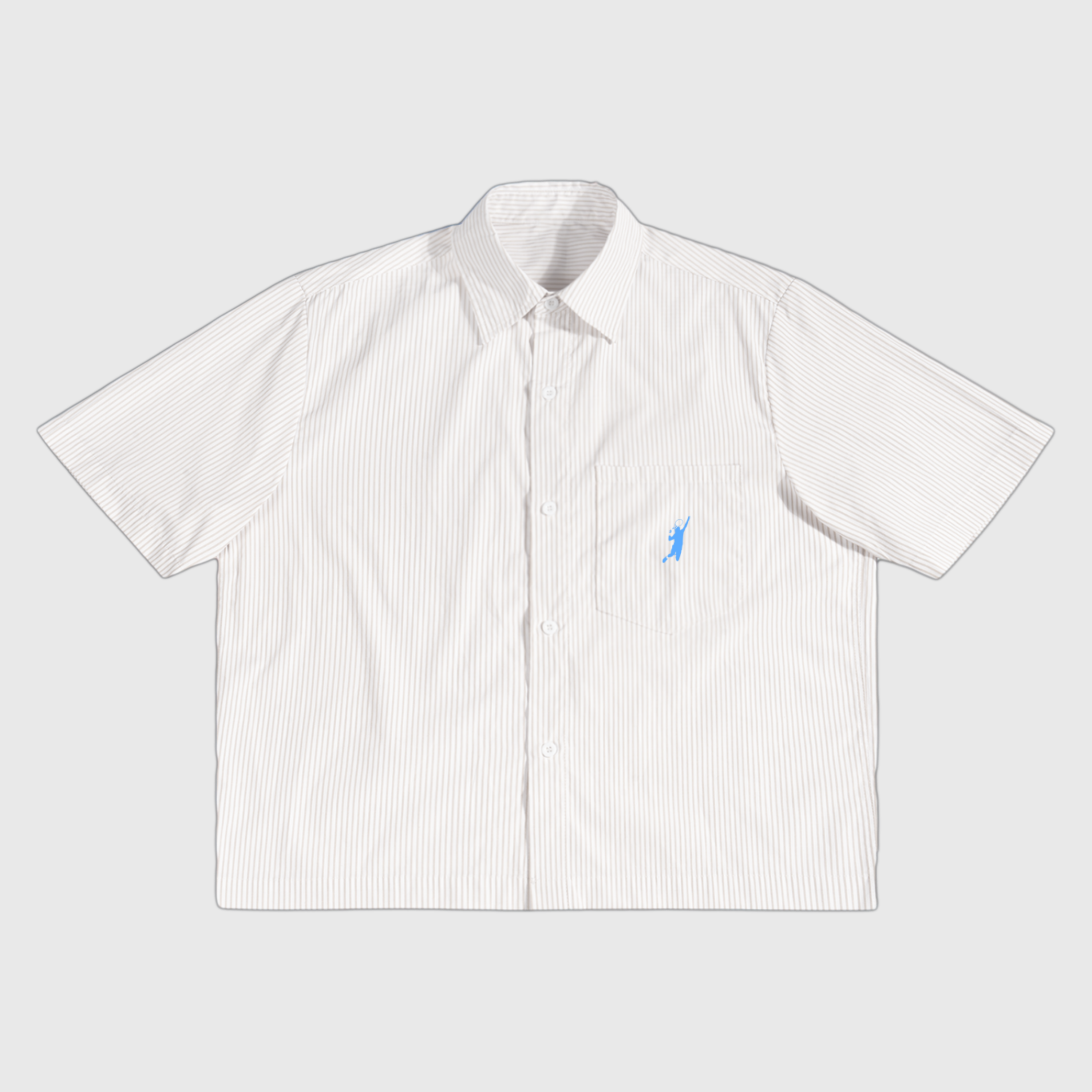 Vertical Stripe Boxy Shirt