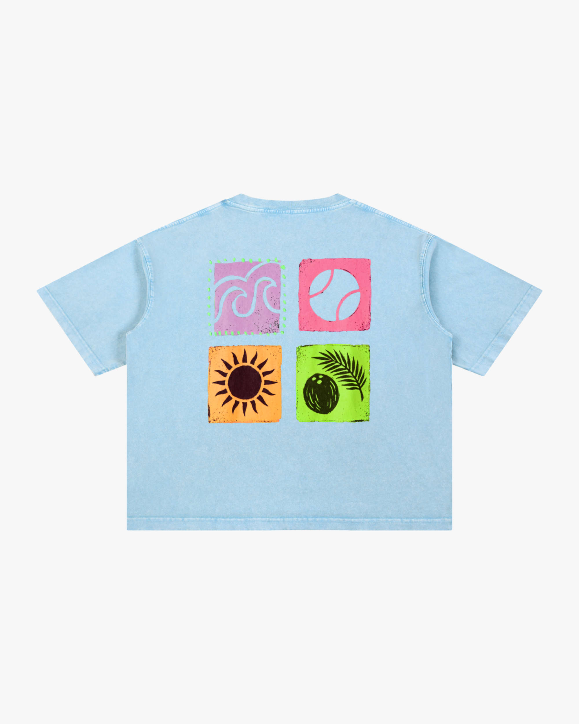 Summer Vibes Boxy Washed T-Shirt
