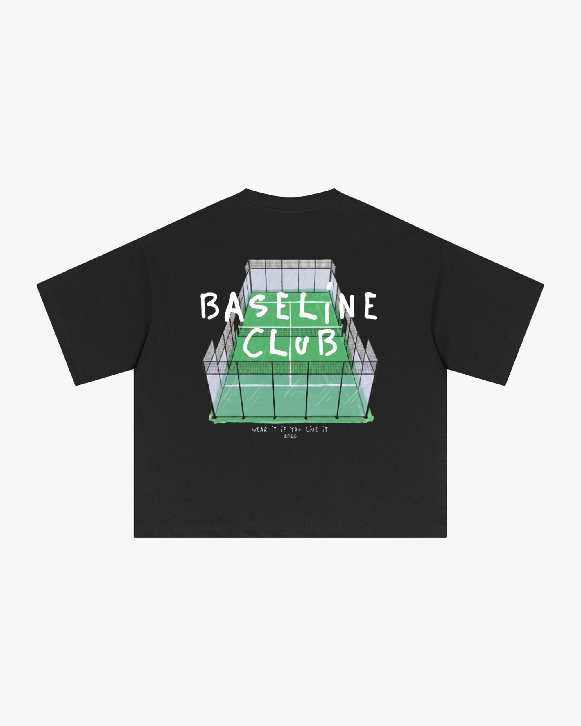 Scribbled Court Boxy T-Shirt