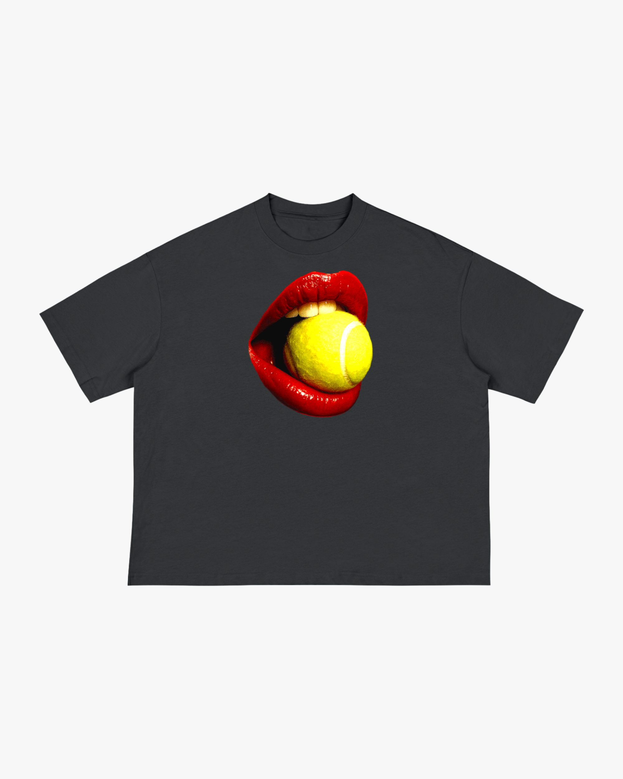 Red Mouth Boxy T-Shirt