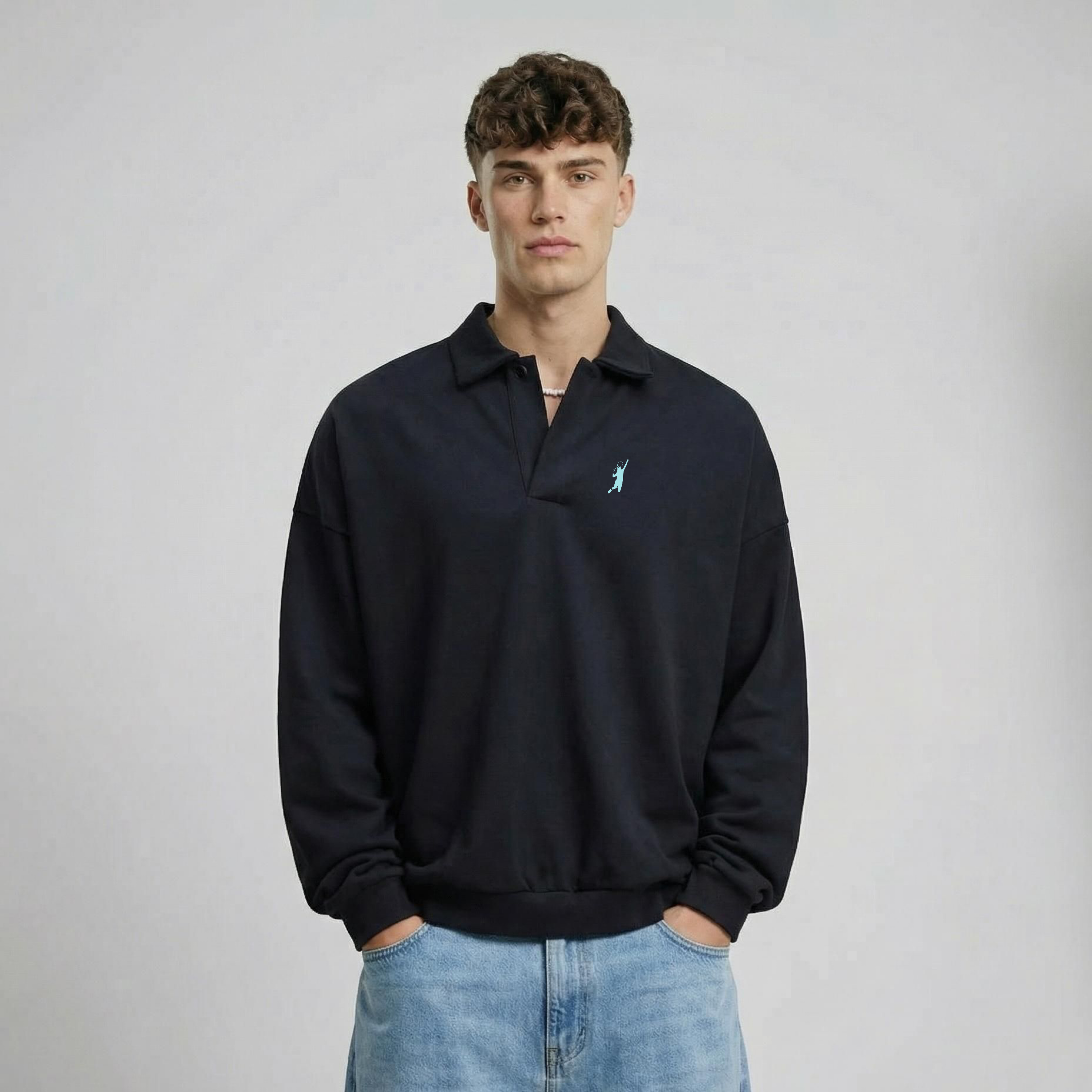 Academy Oversize Longsleeve Polo