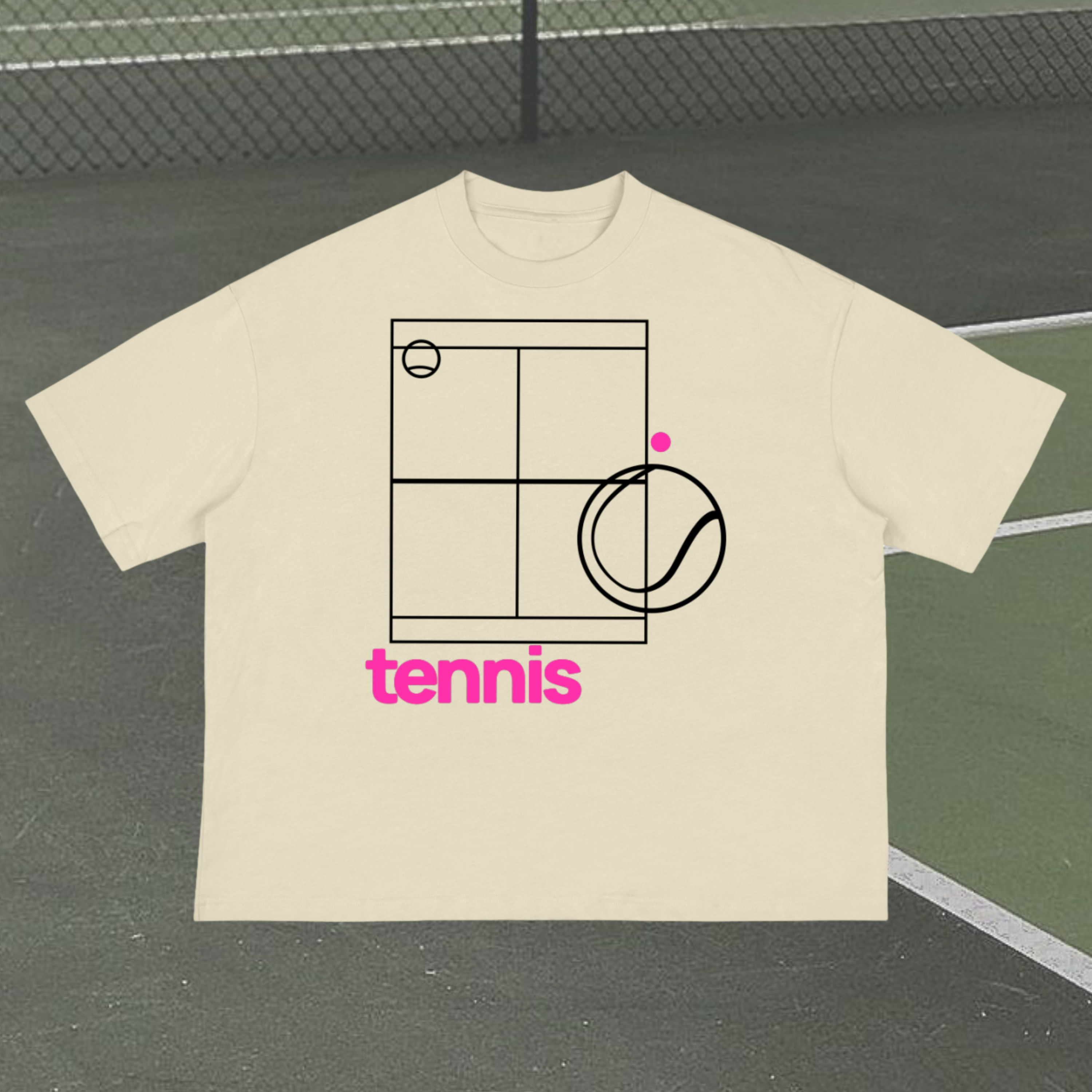 Tennis Court Boxy T-Shirt