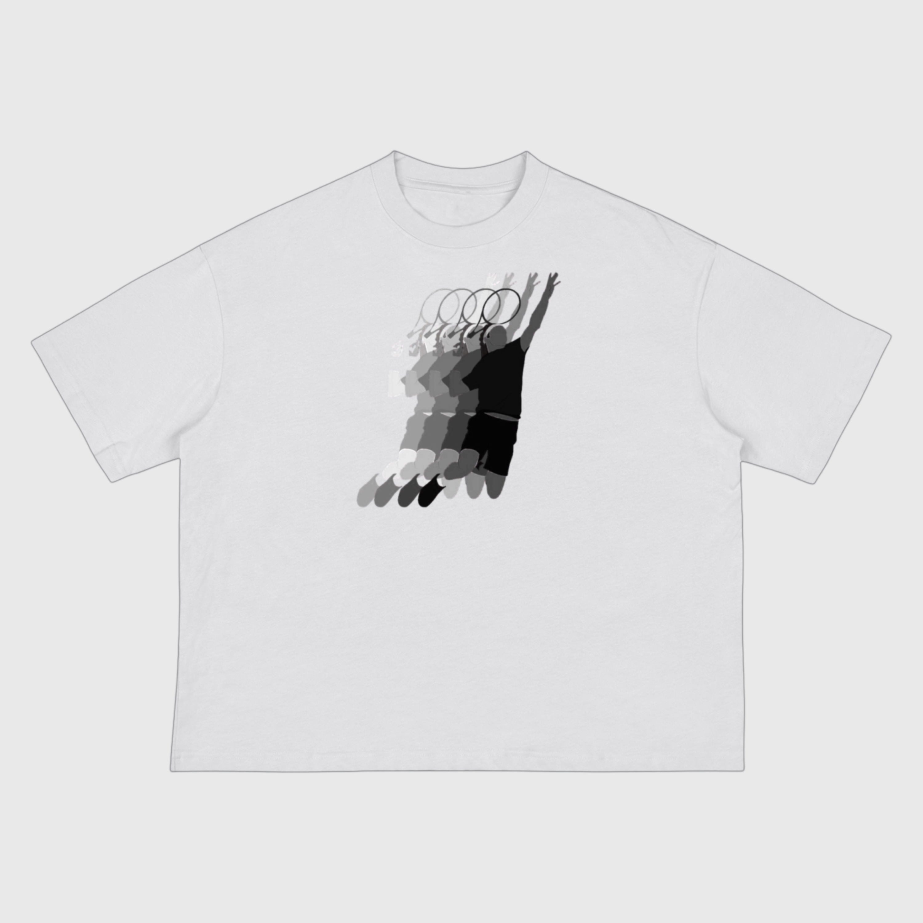 Logo Motion-Blur Boxy T-Shirt