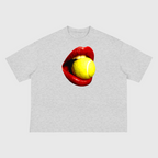 Red Mouth Boxy T-Shirt