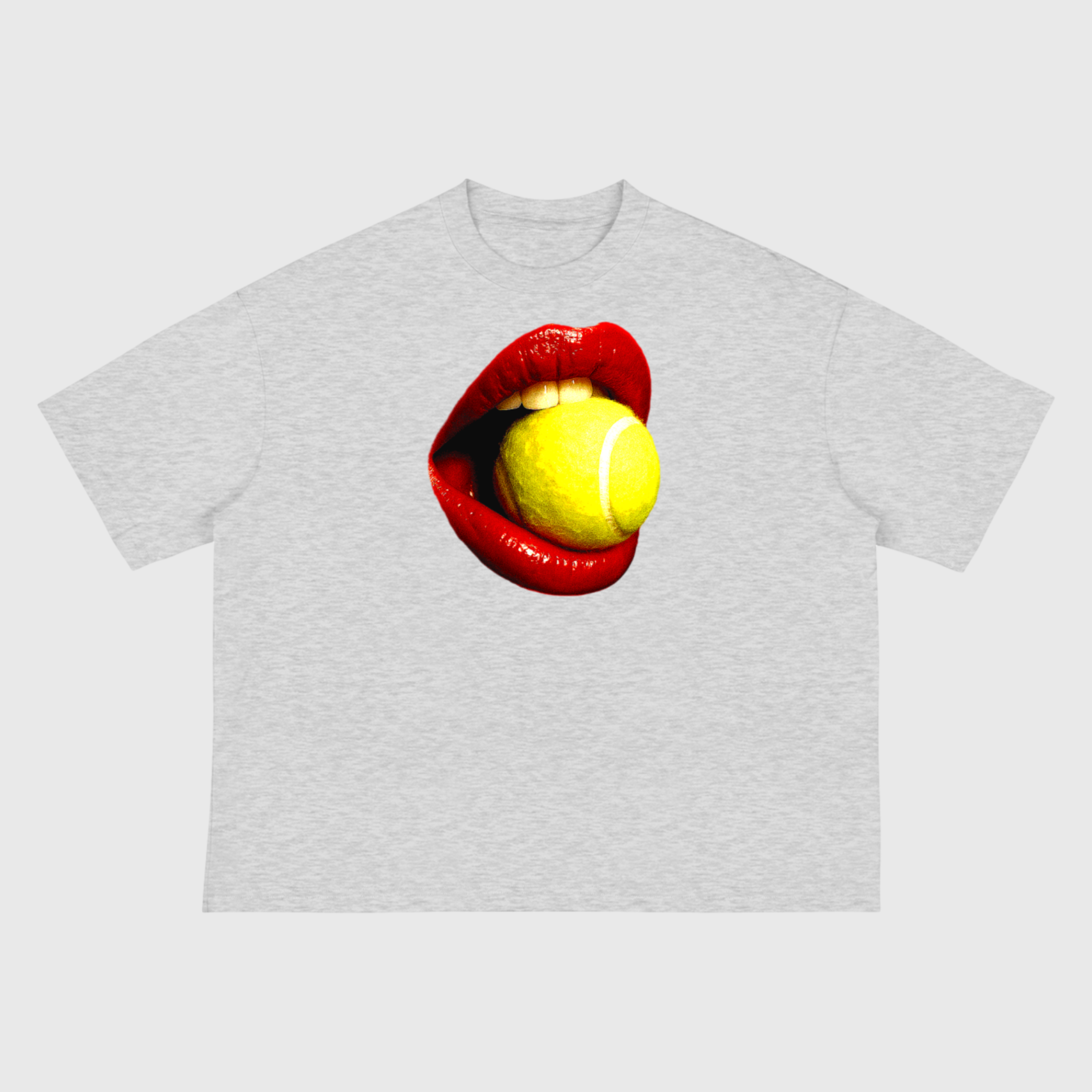 Red Mouth Boxy T-Shirt