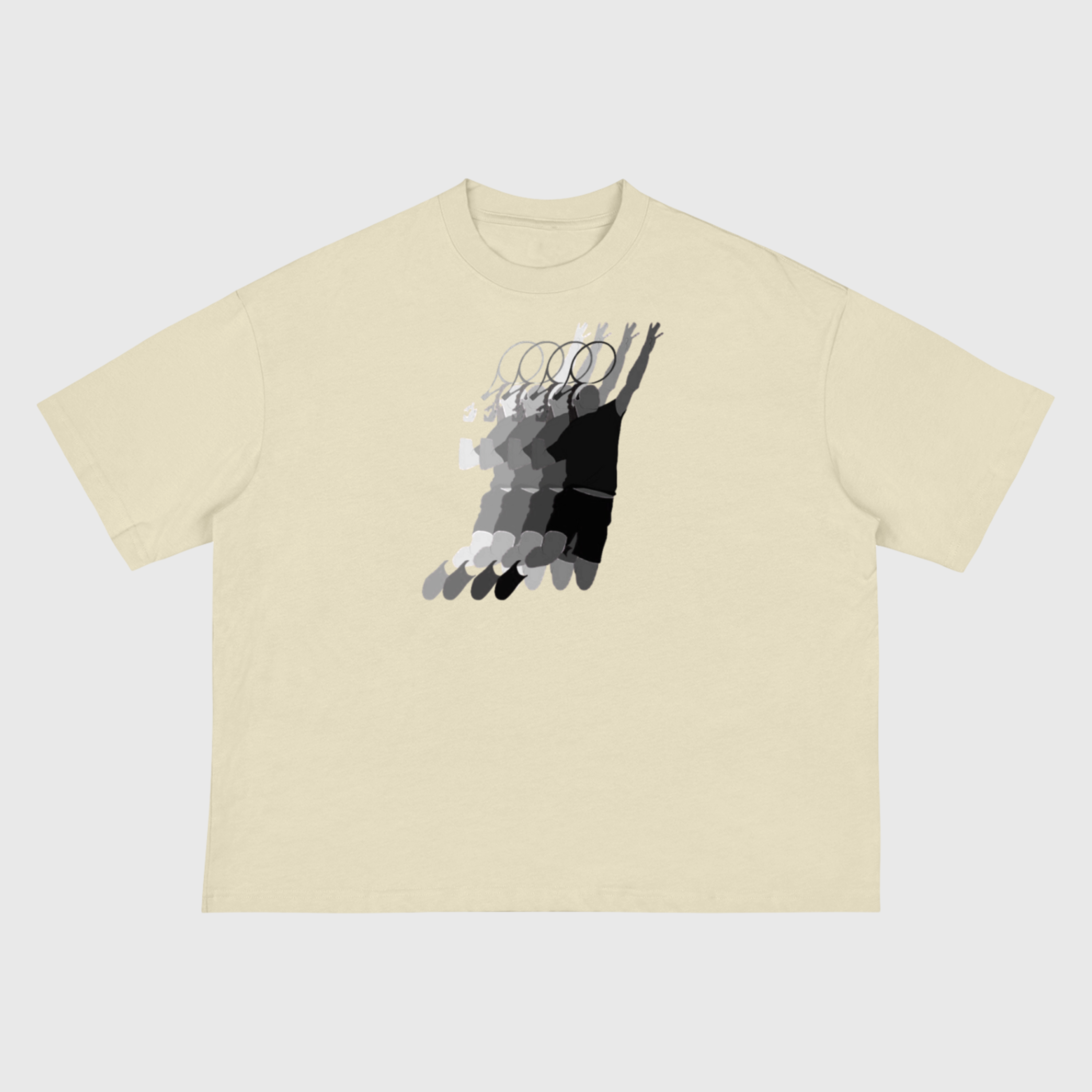 Logo Motion-Blur Boxy T-Shirt