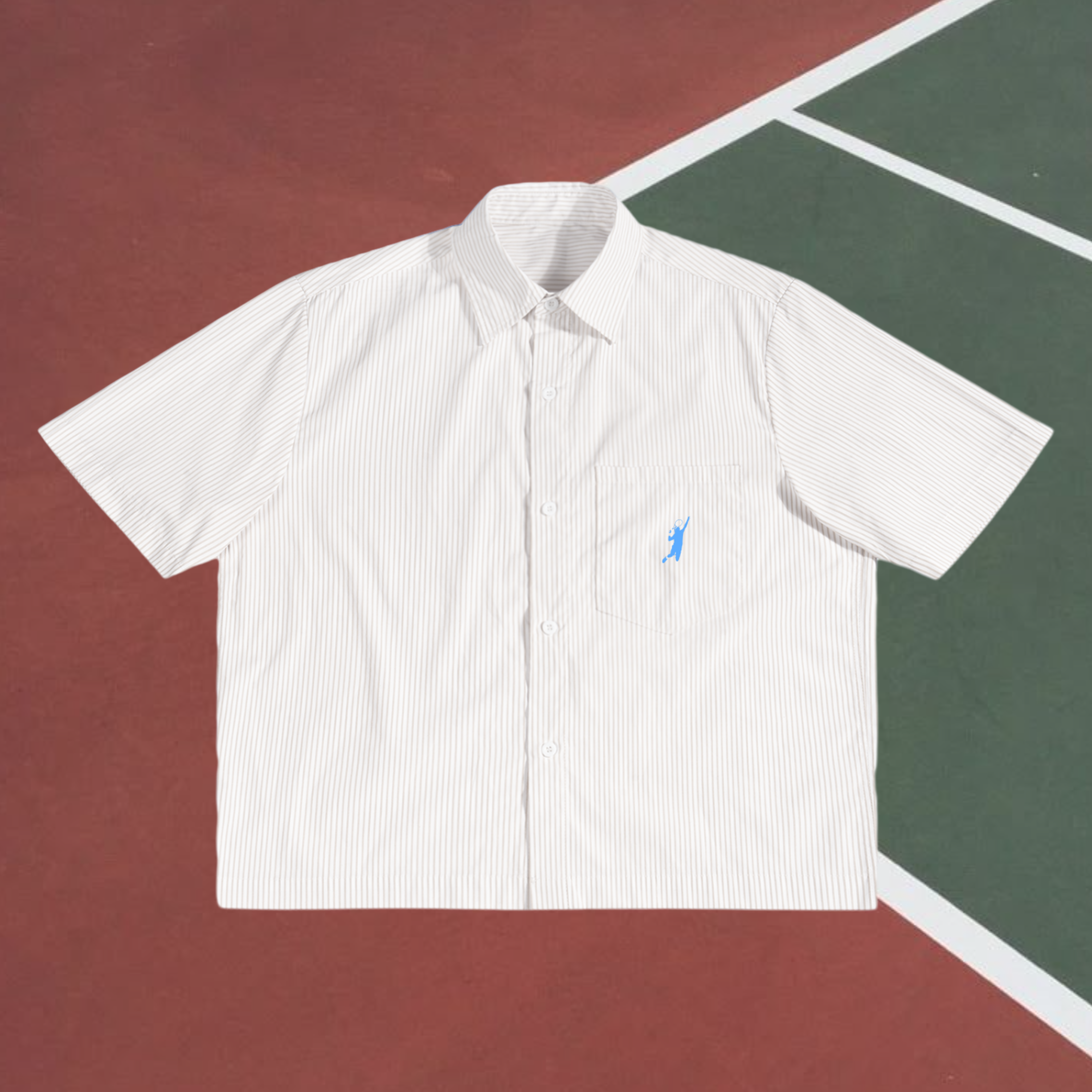 Vertical Stripe Boxy Shirt