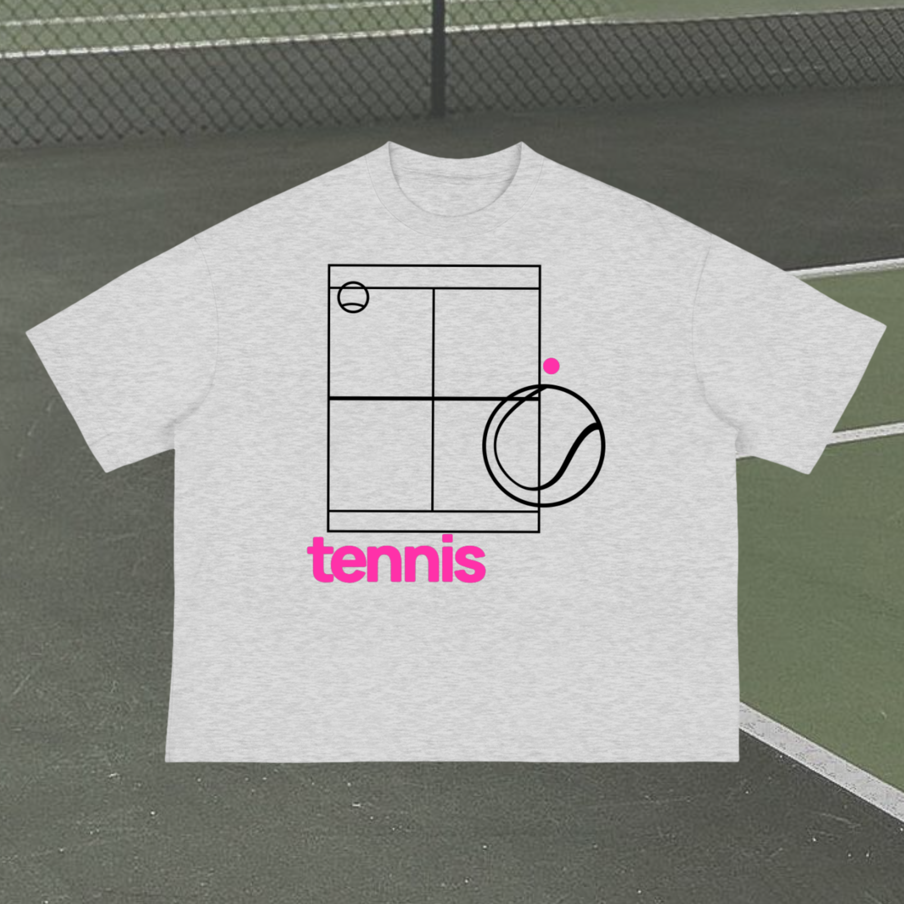 Tennis Court Boxy T-Shirt