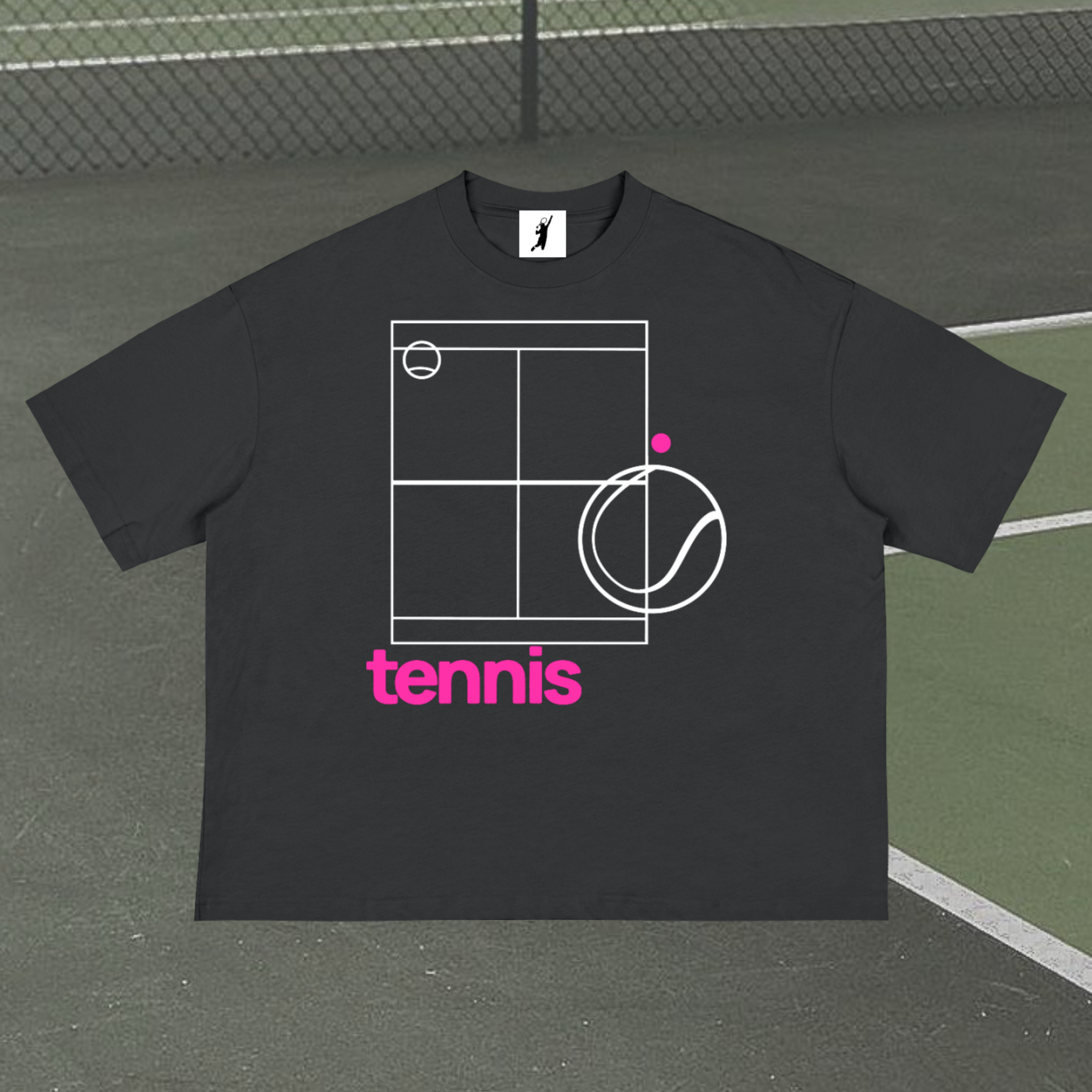 Tennis Court Boxy T-Shirt
