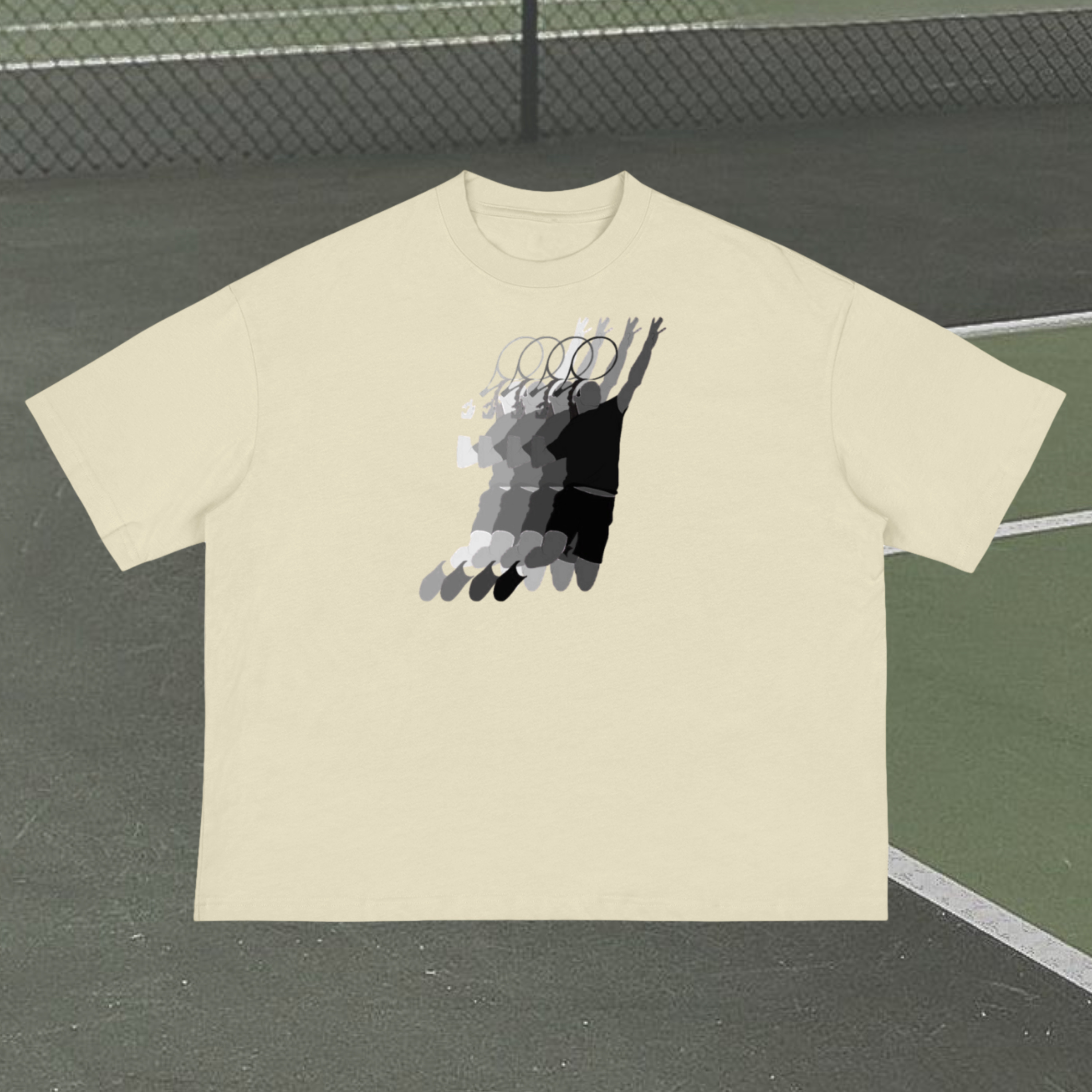 Logo Motion-Blur Boxy T-Shirt