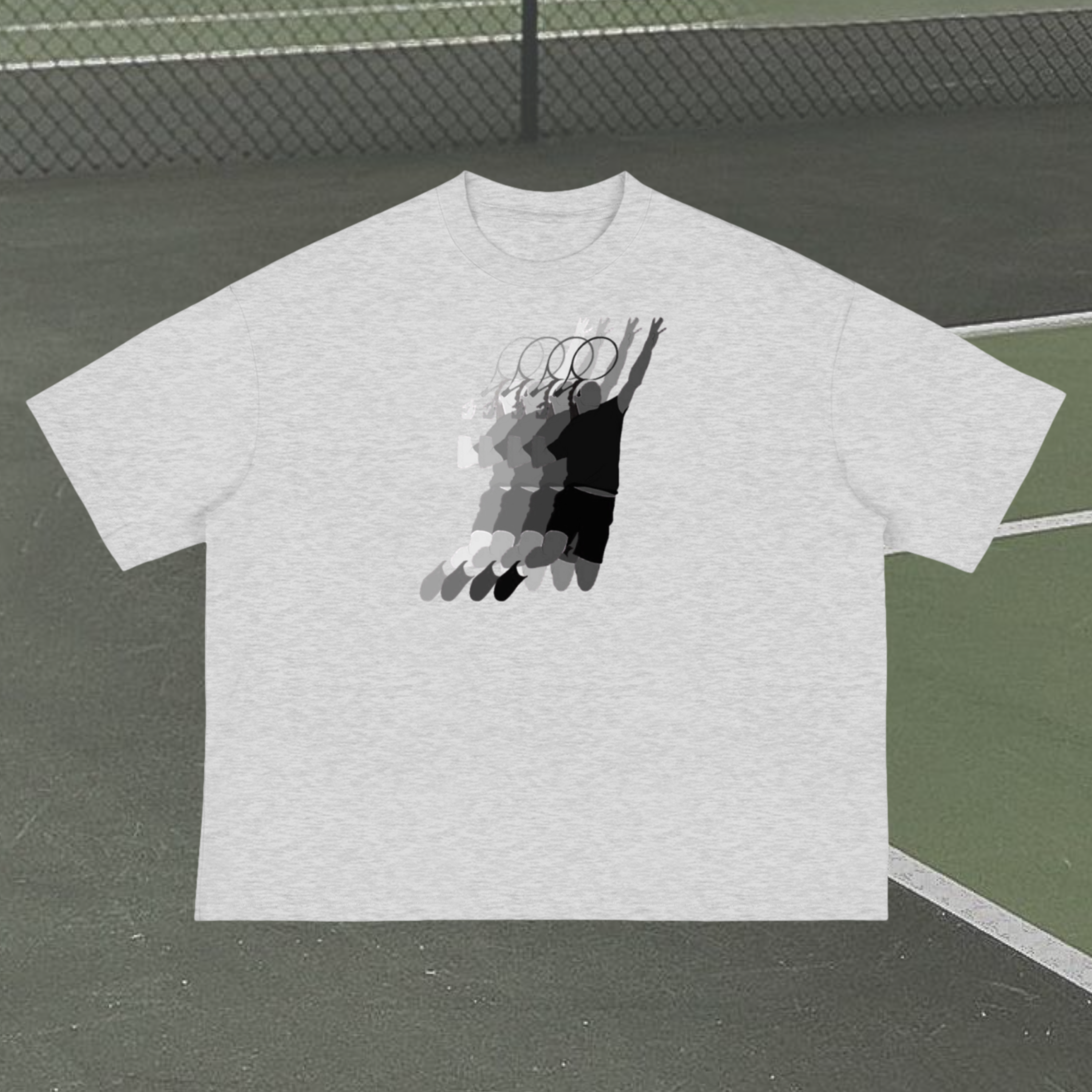 Logo Motion-Blur Boxy T-Shirt