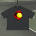 Red Mouth Boxy T-Shirt