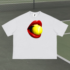 Red Mouth Boxy T-Shirt