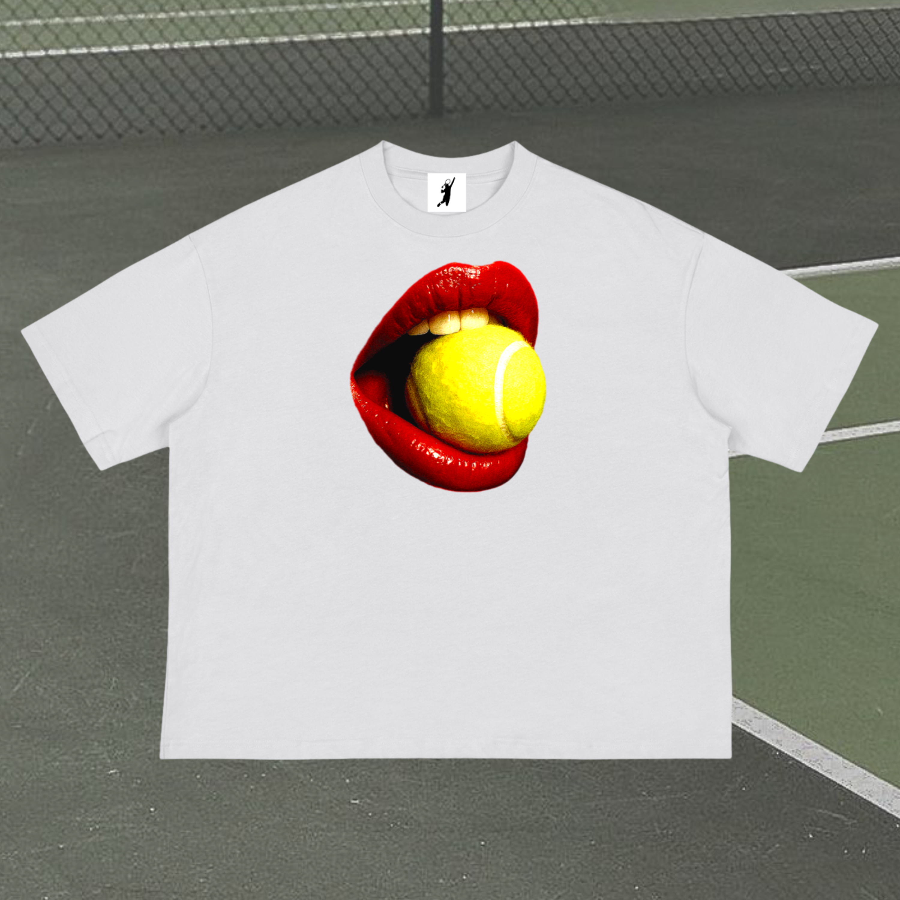 Red Mouth Boxy T-Shirt