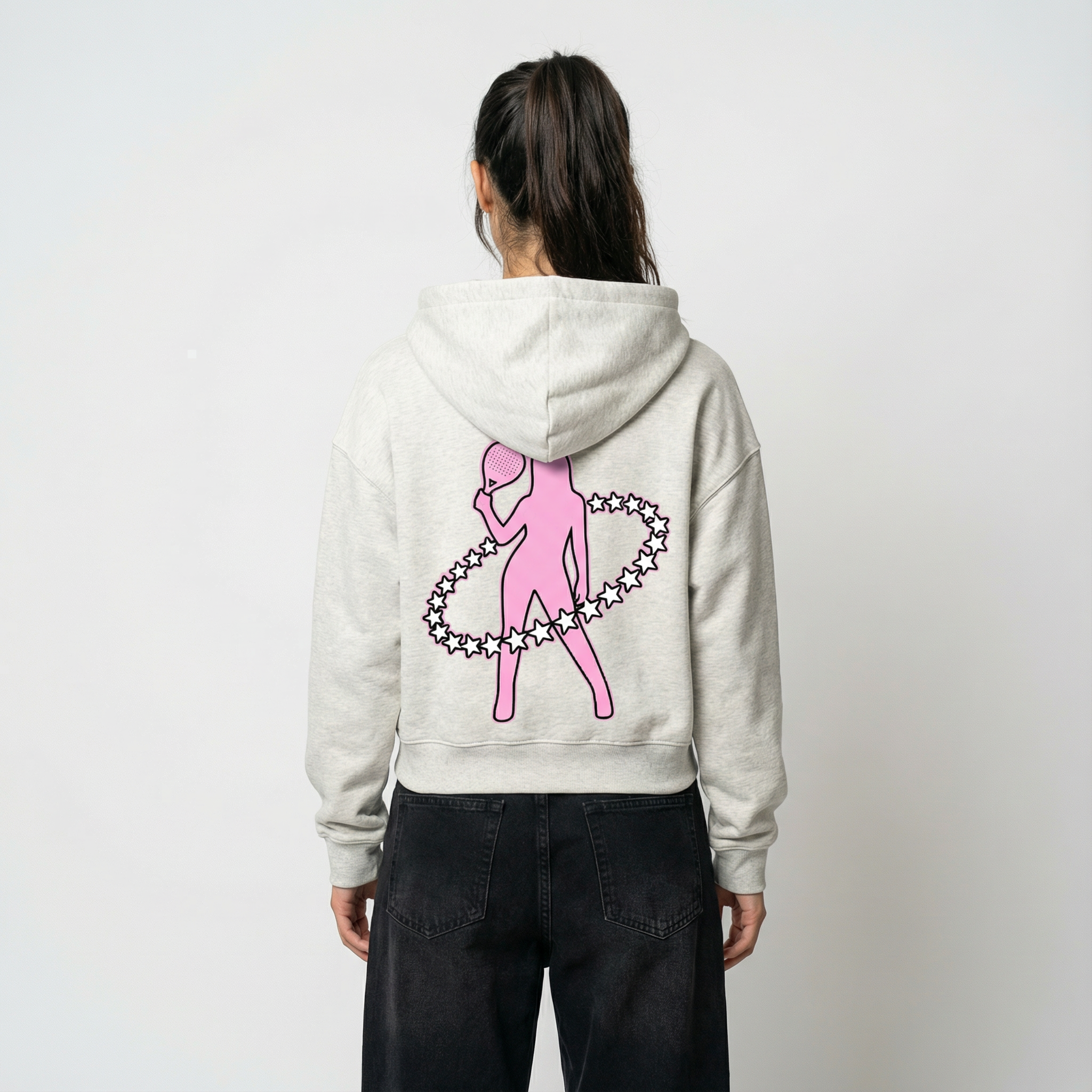 Lady cropped Zip-Hoodie