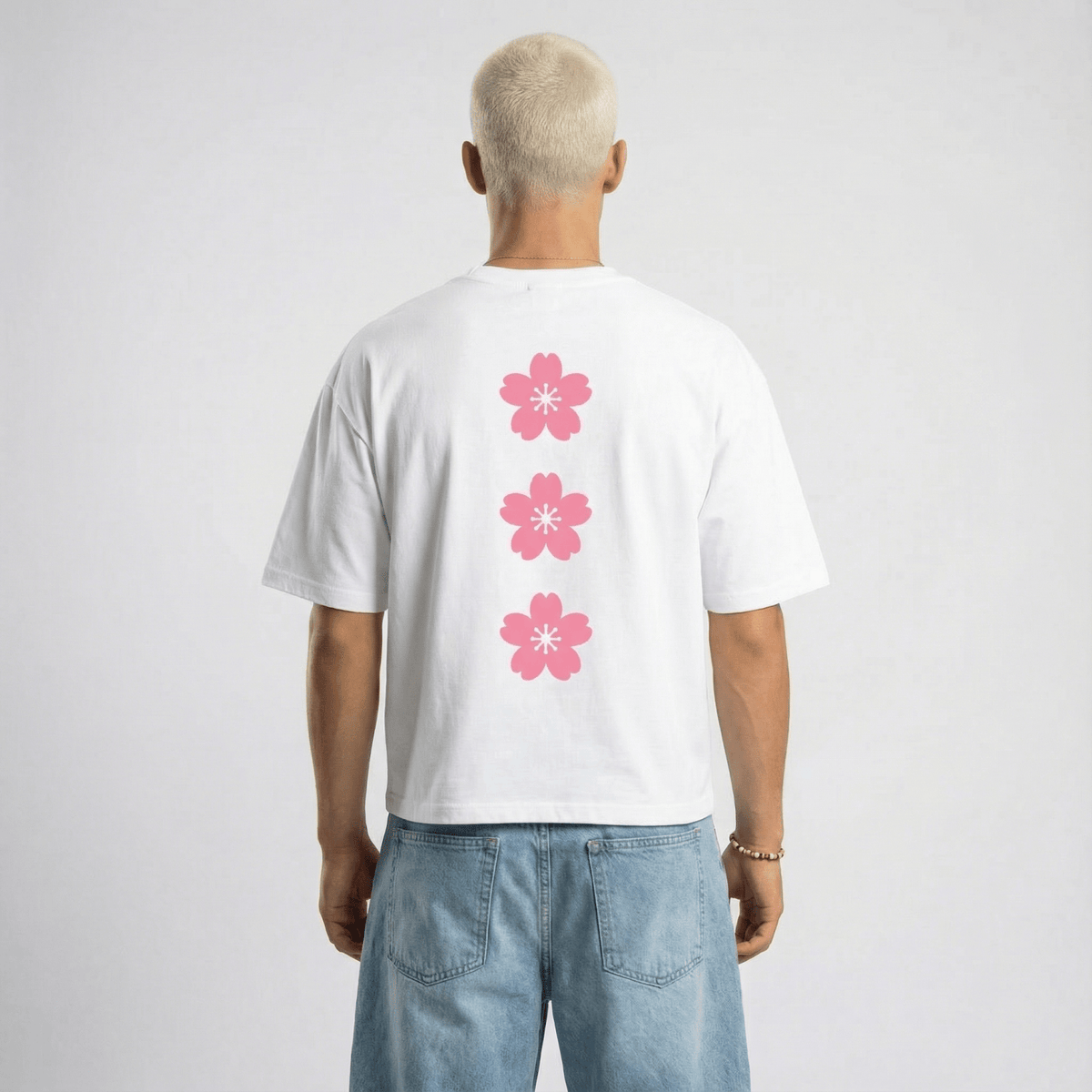 Japanese Cherry Blossoms Boxy T-Shirt - Baseline Club