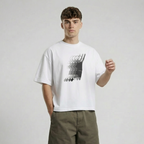 Logo Motion-Blur Boxy T-Shirt
