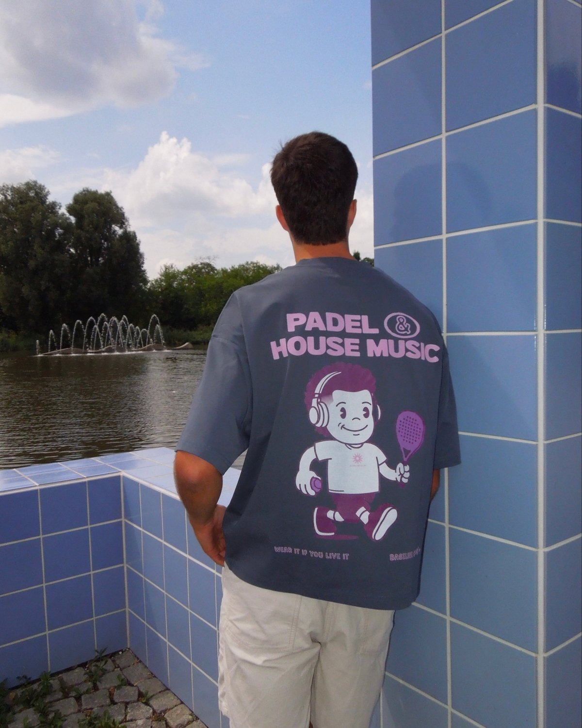 Padel & House Music Boxy T-Shirt - Baseline Club