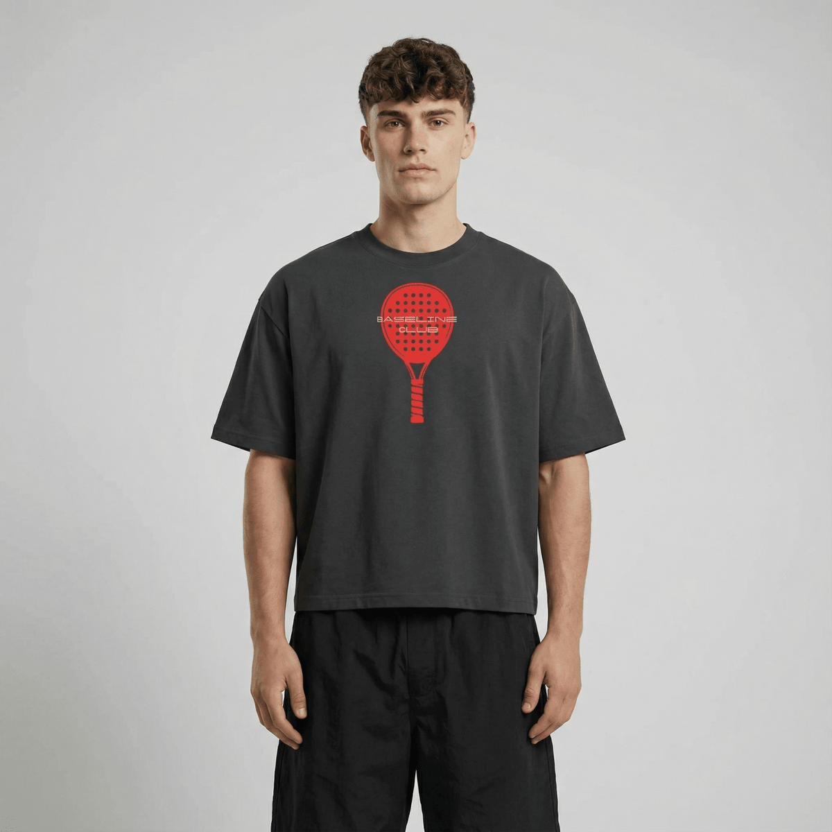 Padel Racket Boxy T-Shirt - Baseline Club