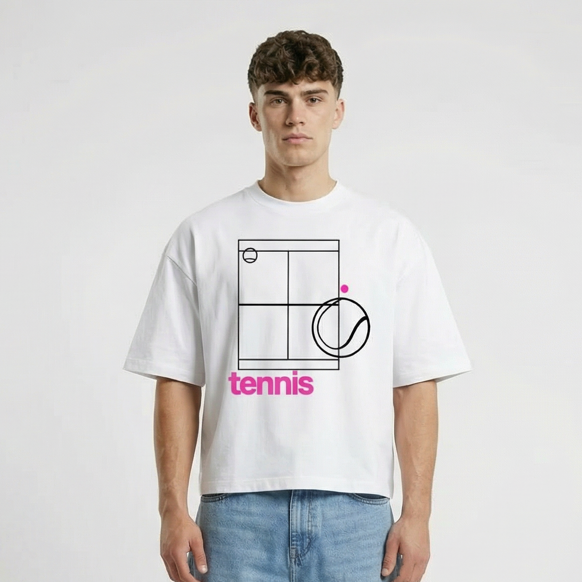 Tennis Court Boxy T-Shirt