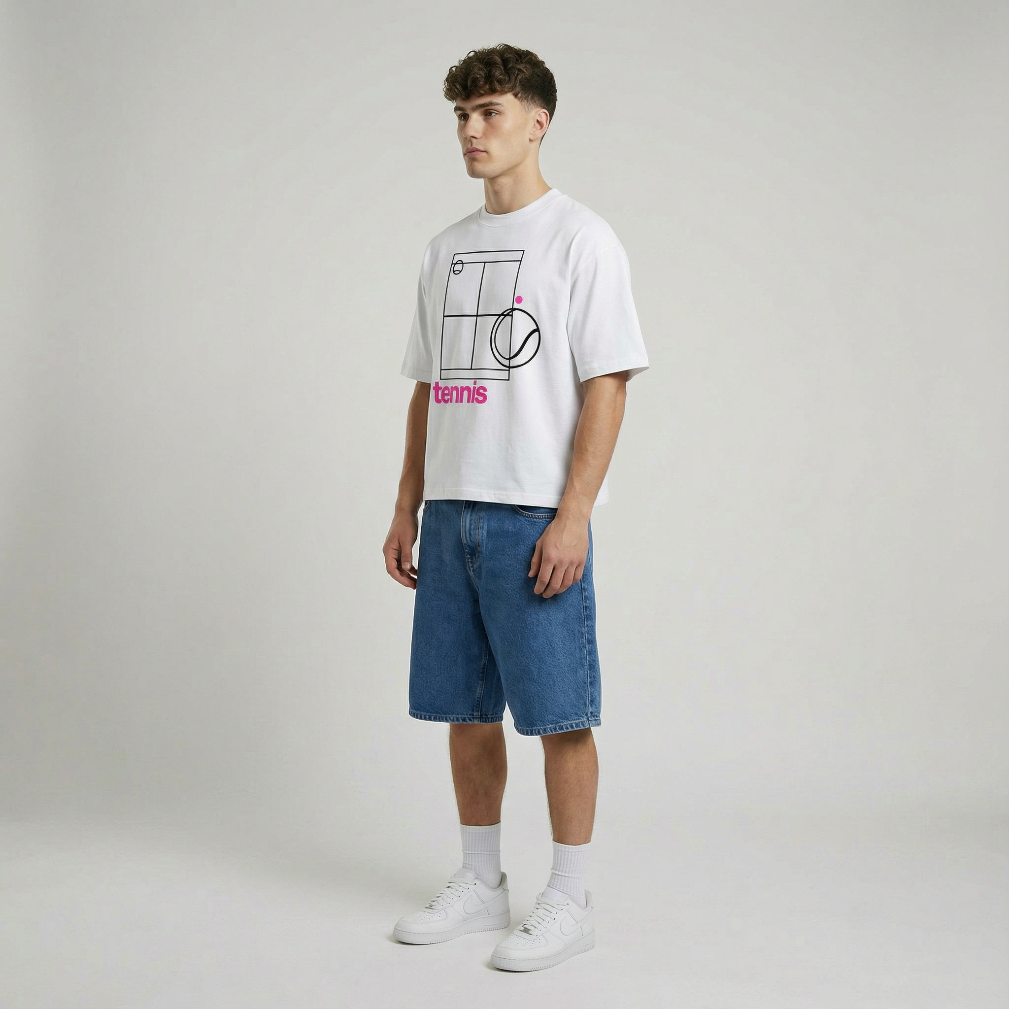 Tennis Court Boxy T-Shirt